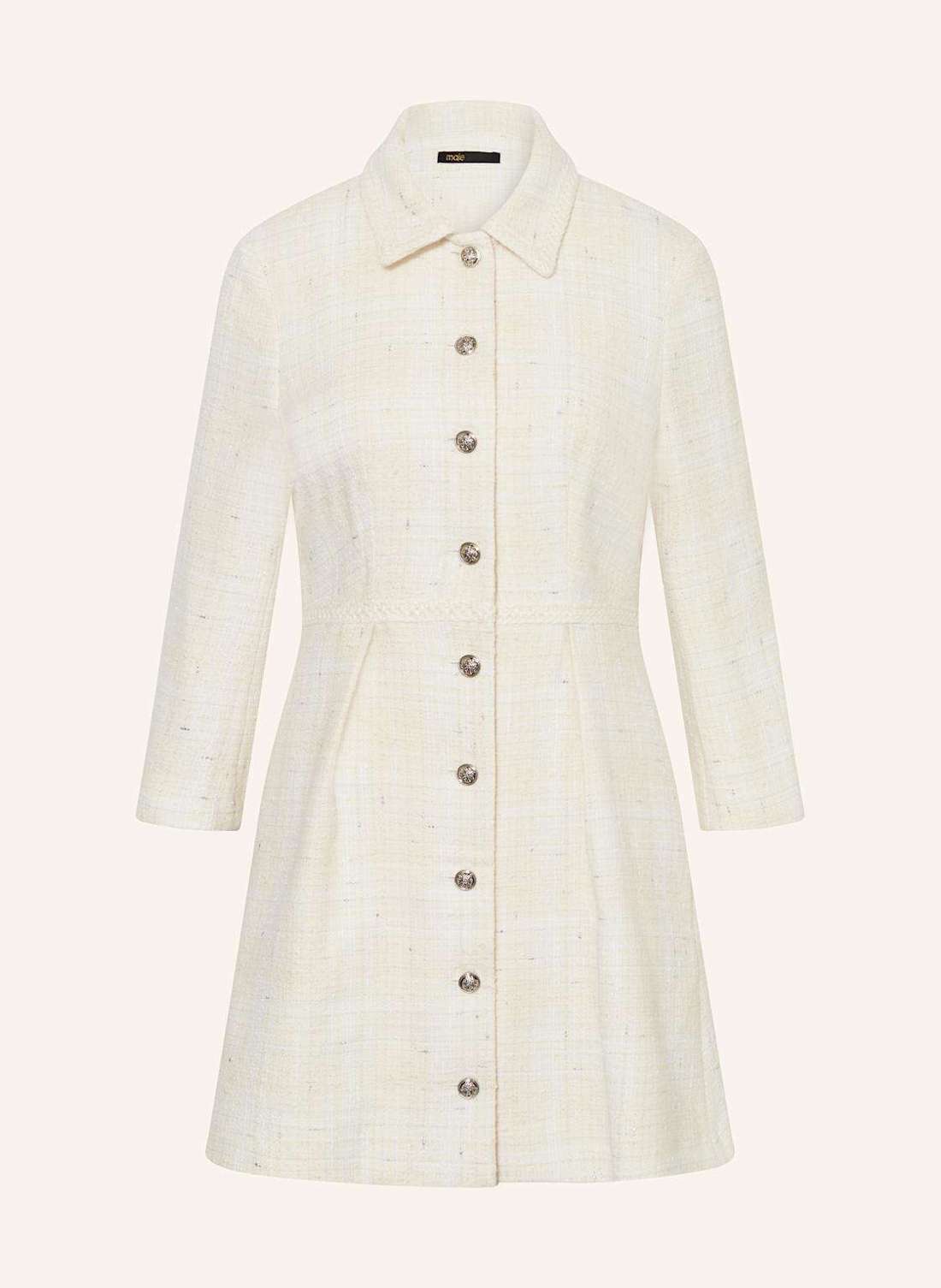 Платье-рубашка из букле с блестками