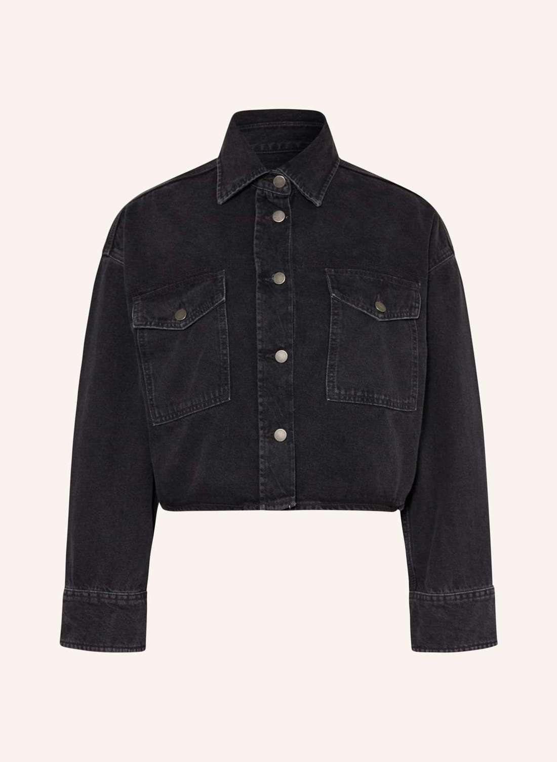 Укороченная джинсовая куртка