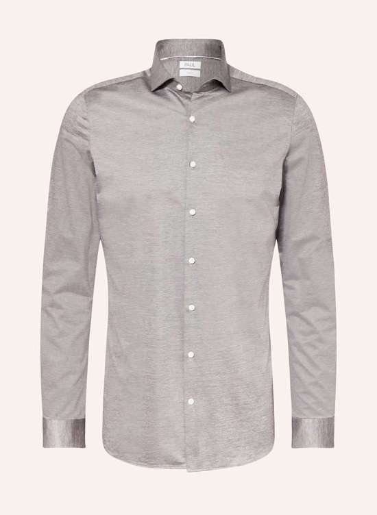 Рубашка приталенного кроя с очень длинными рукавами