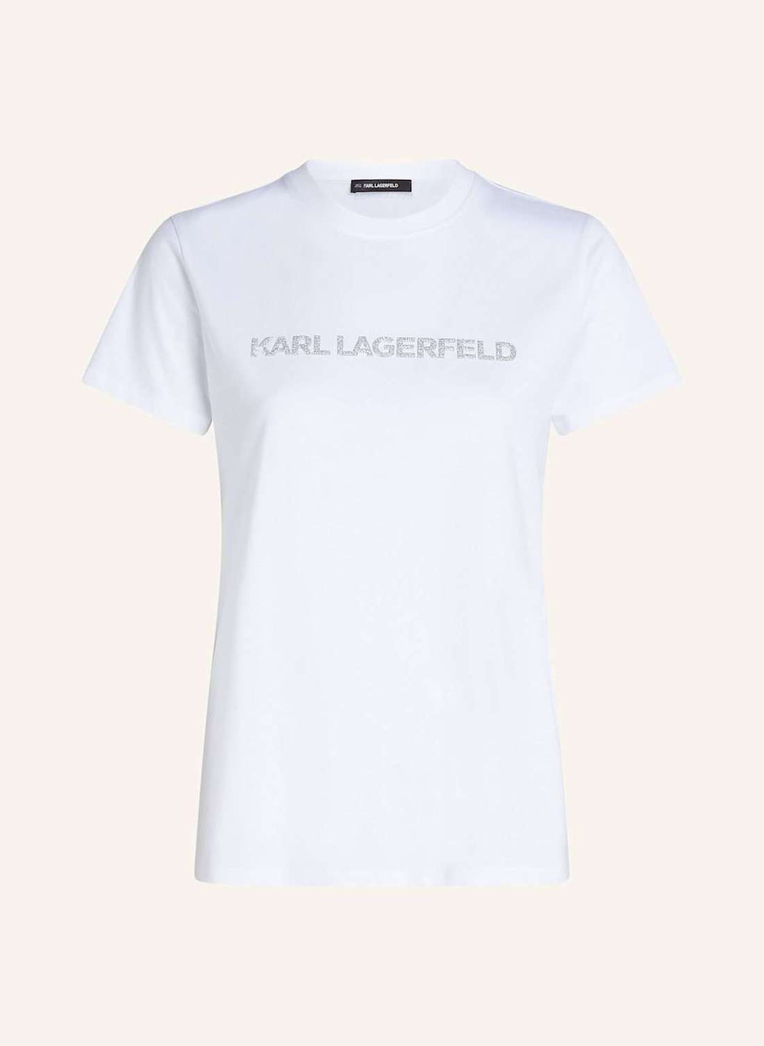Футболка с сияющим логотипом karl T-SHIRT MIT GLITZERNDEM KARL-LOGO