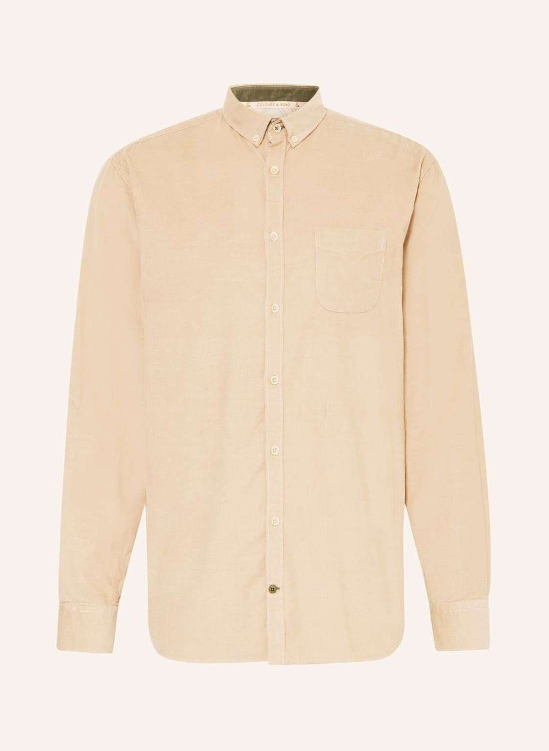 Вельветовая рубашка стандартного кроя