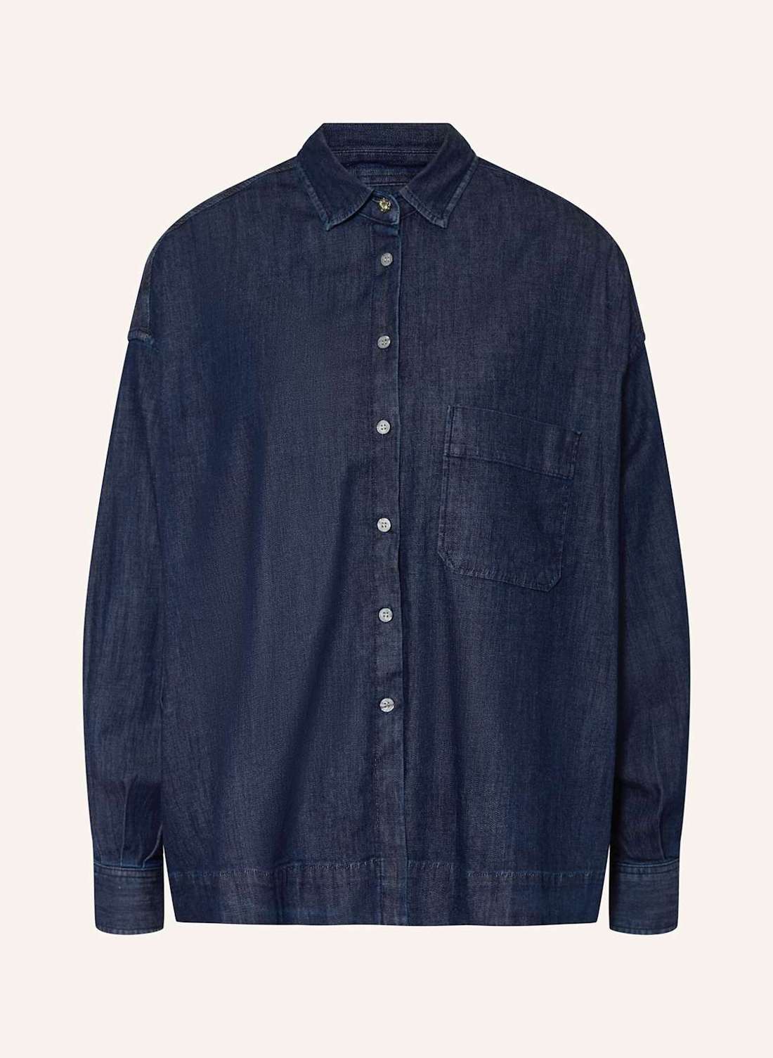 Блузка-рубашка в джинсовом стиле