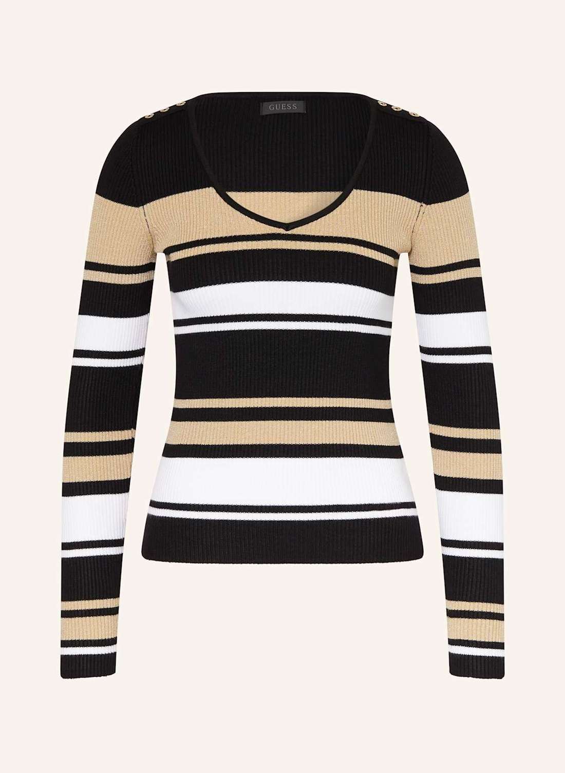 Свитер из блестящей пряжи и драгоценных камней EVIE