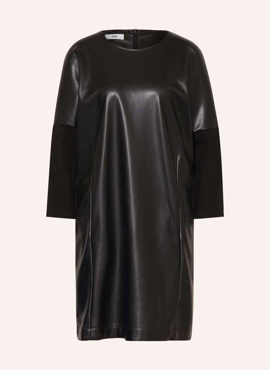 Платье из микса материалов с рукавами 3/4. CIDORA