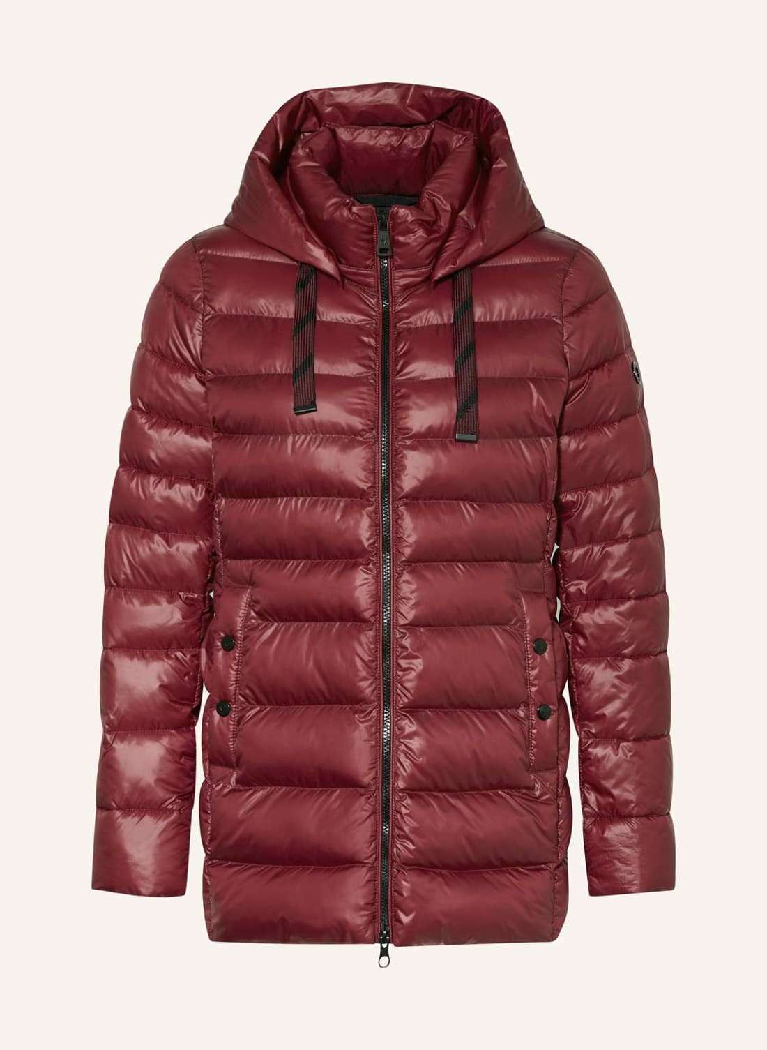 Стеганая куртка со съемным капюшоном