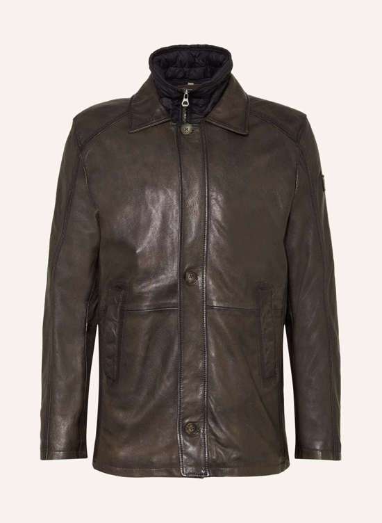 Кожаная куртка со съемной панелью GMSANTFORT
