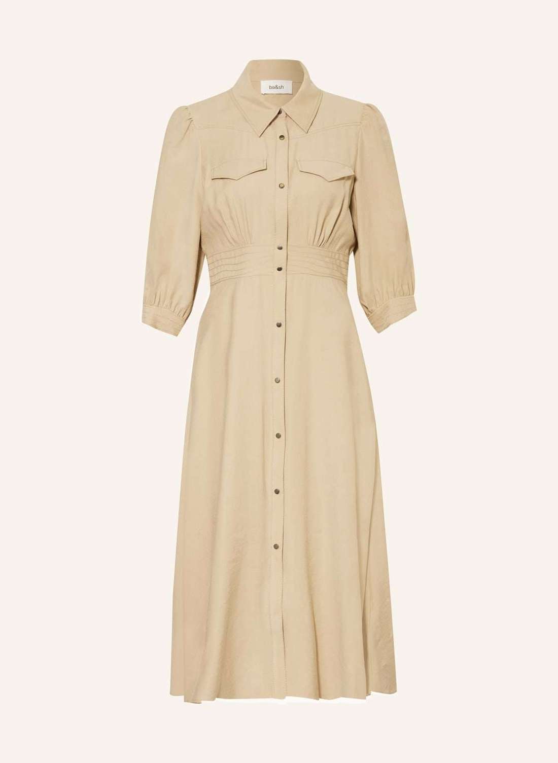 Платье-рубашка с рукавами 3/4 LETTRA