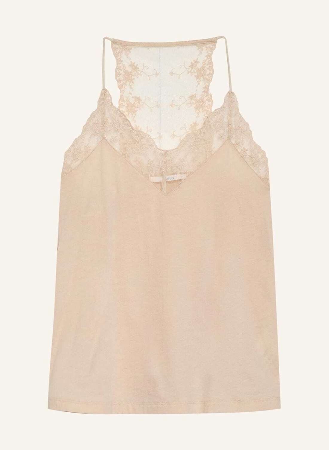 Топ с кружевной отделкой