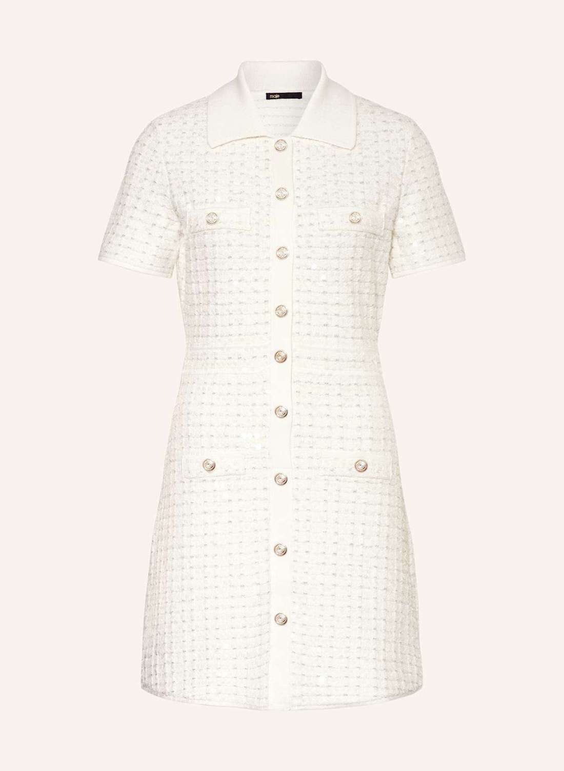 Платье-рубашка из махровой ткани с пайетками