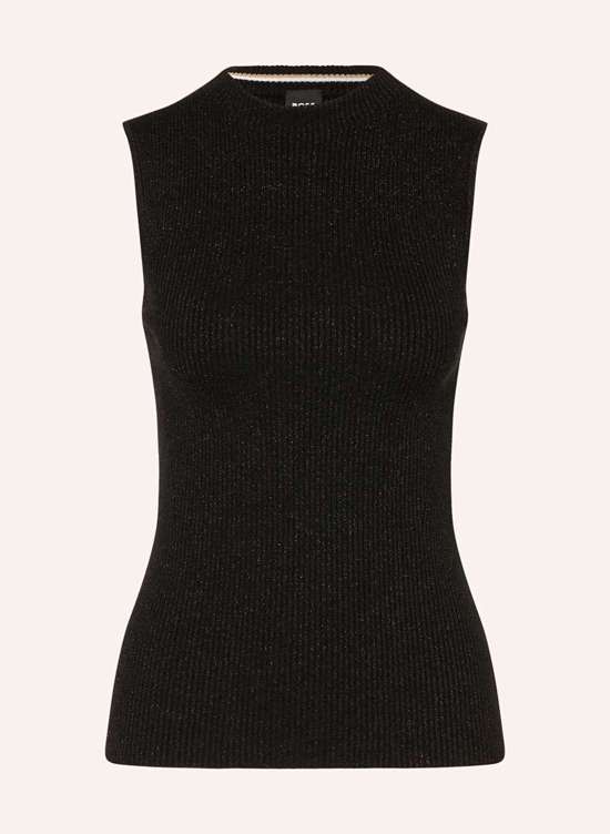 Вязаный топ из блестящей пряжи FUSONI