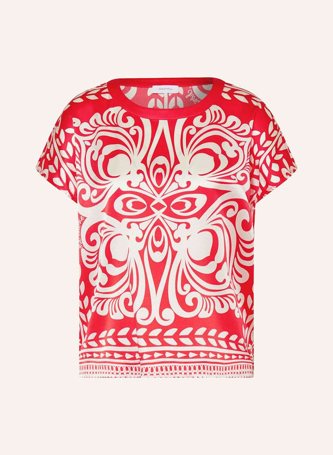 Шелковая блузка-рубашка