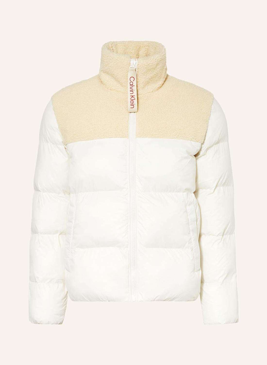 Стеганая куртка из смеси материалов