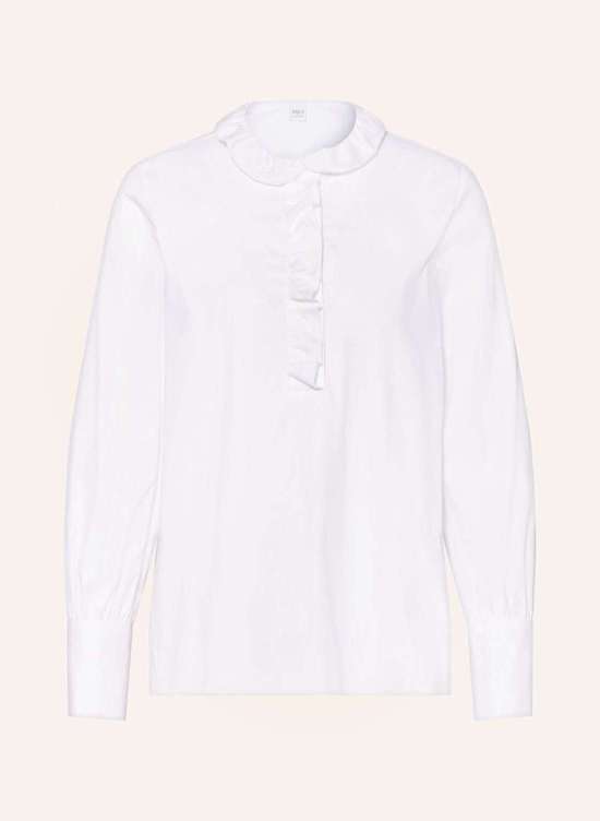 Блузка-рубашка с рюшами