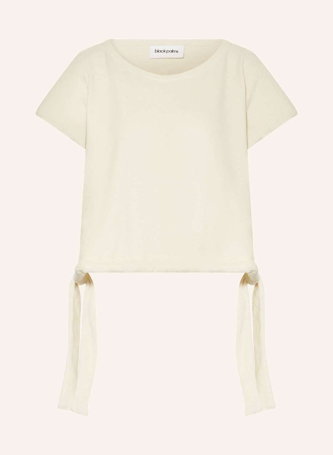 Укороченная рубашка из махровой ткани