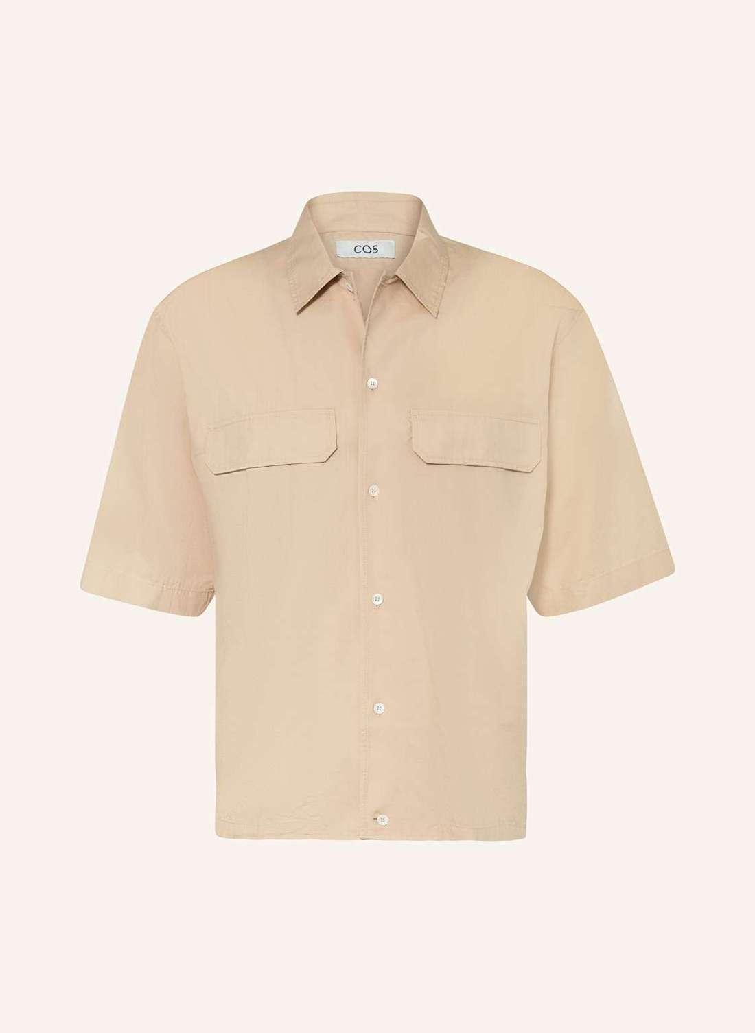 Рубашка с короткими рукавами, свободного кроя