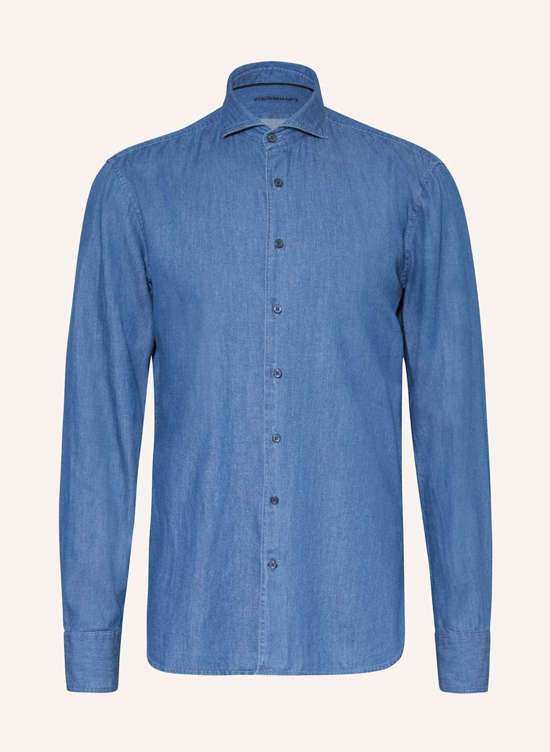 Рубашка стандартного кроя в джинсовом стиле