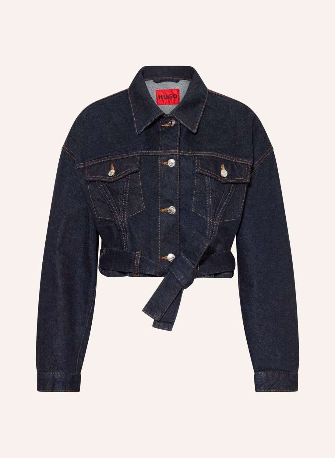 Укороченная джинсовая куртка GEDARI