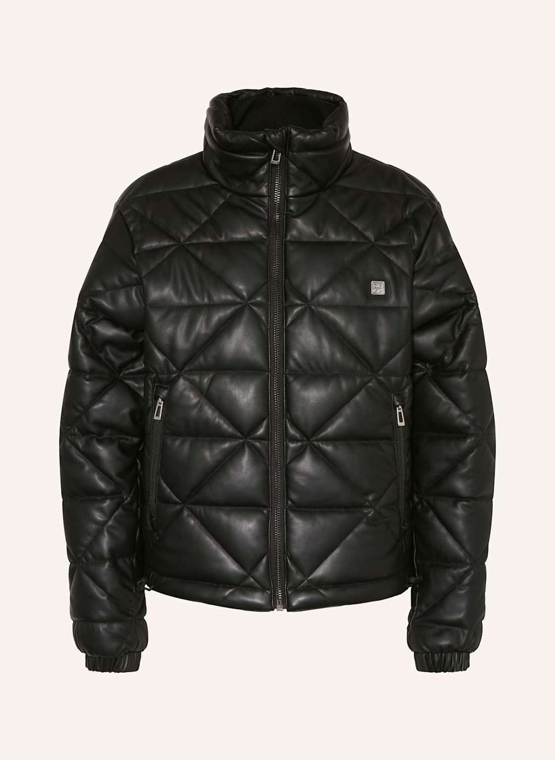 Стеганая куртка под кожу FERMINA