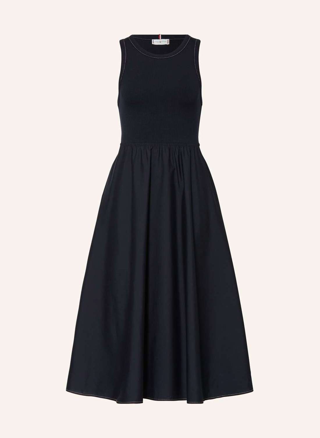 Платье из разных материалов