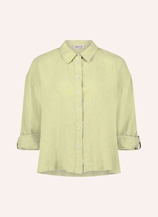 Льняная блузка-рубашка