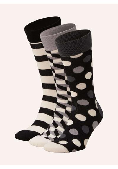 В упаковке 4 чулка и подарочная коробка. CLASSIC BLACK WHITE