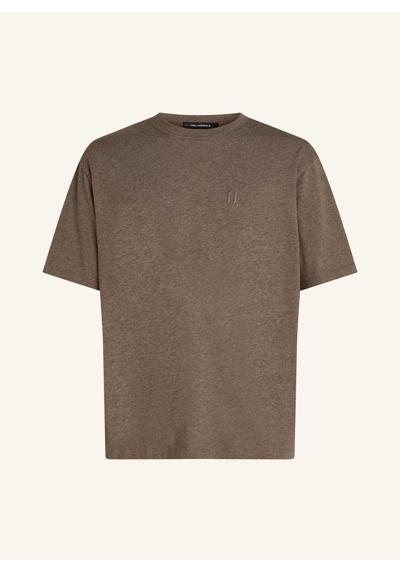 KL MONOGRAM T-SHIRT AUS WOLLMISCHUNG