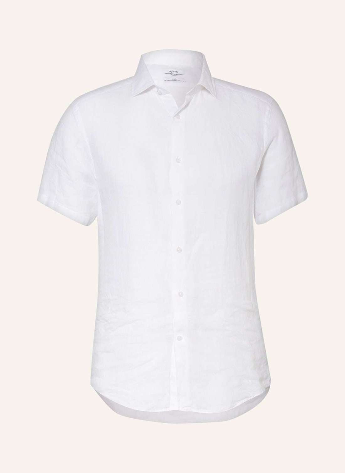 Рубашка приталенного кроя с короткими рукавами из льна HOLIDAY