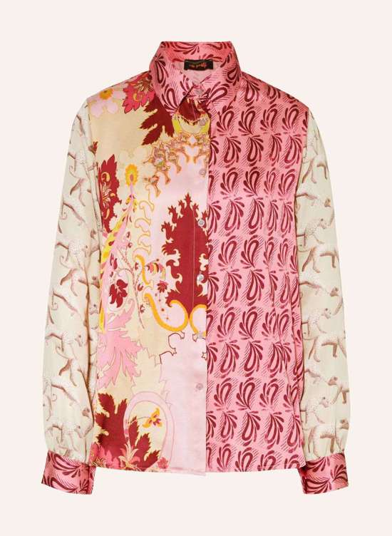 Атласная блузка-рубашка MERCI