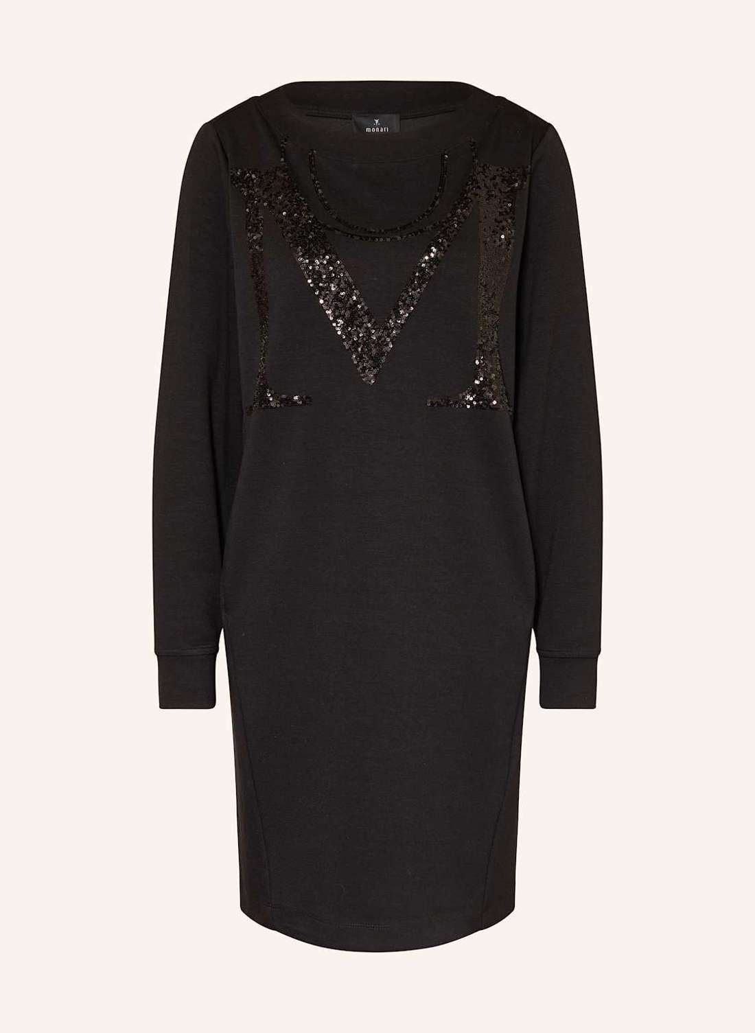 Платье из джерси с пайетками