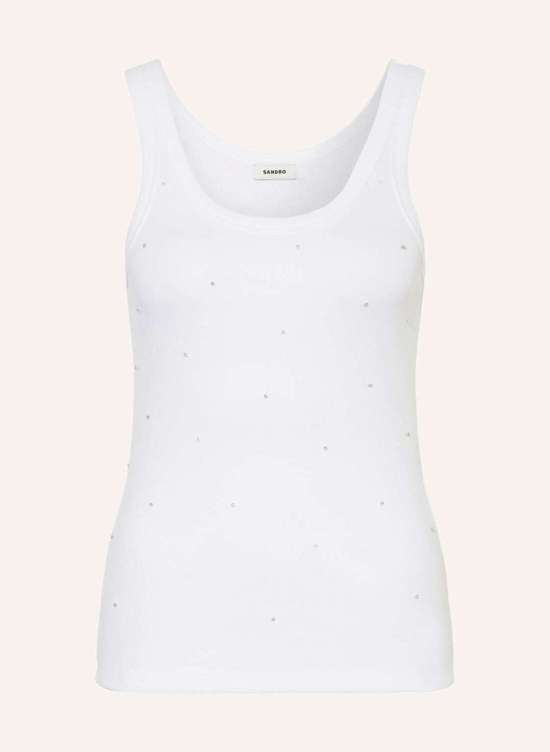 Топ с драгоценными камнями