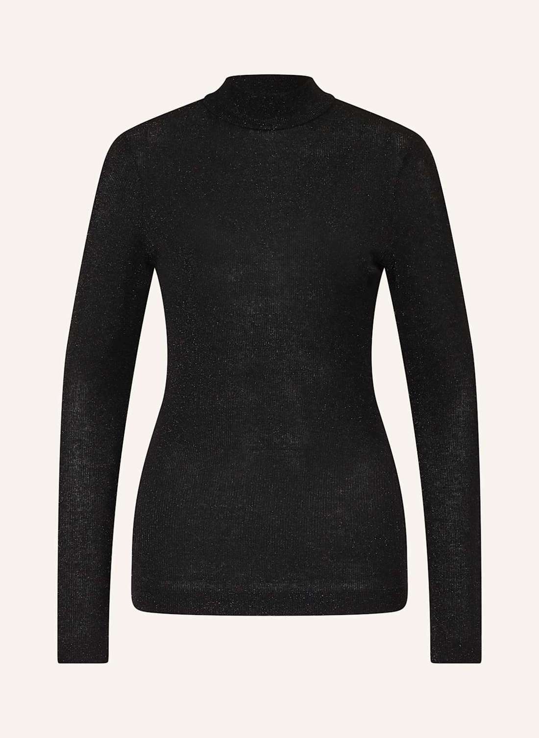 Свитер из блестящей пряжи