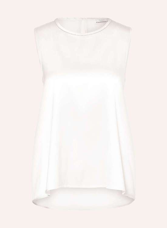 Топ из шелковой блузки с драгоценными камнями