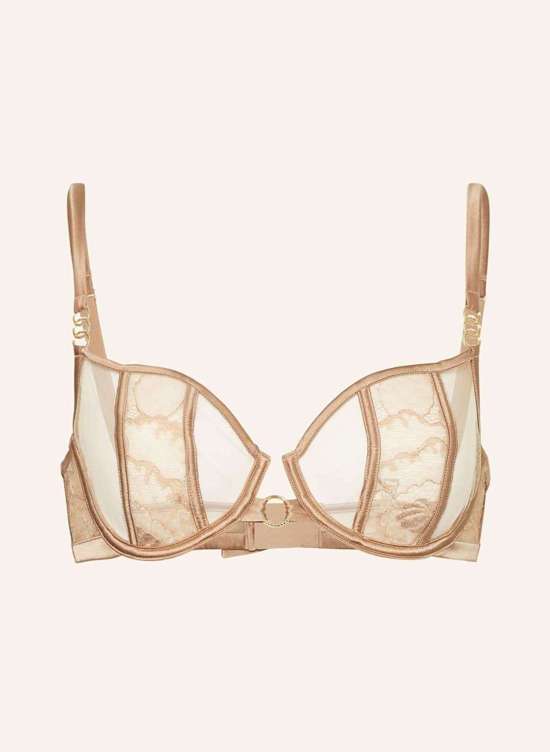 Шелковый бюстгальтер-балконет ADORN