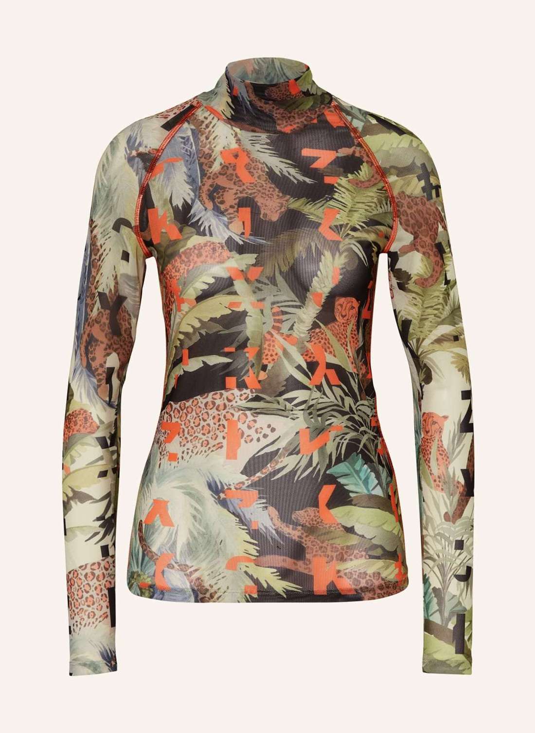 Лонгслив из сетки.