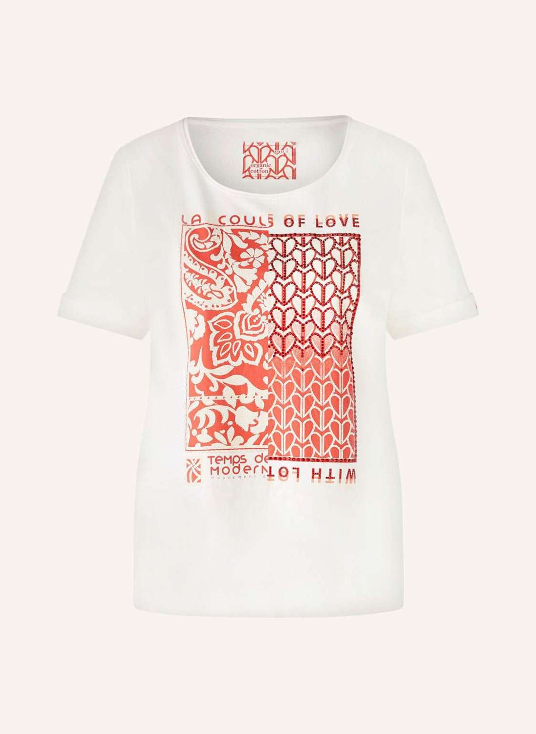 Футболка с драгоценными камнями