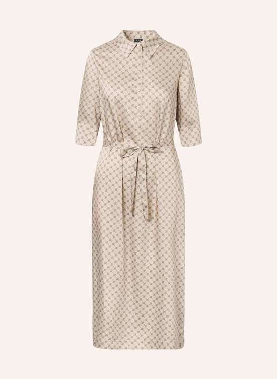 Атласное платье-рубашка