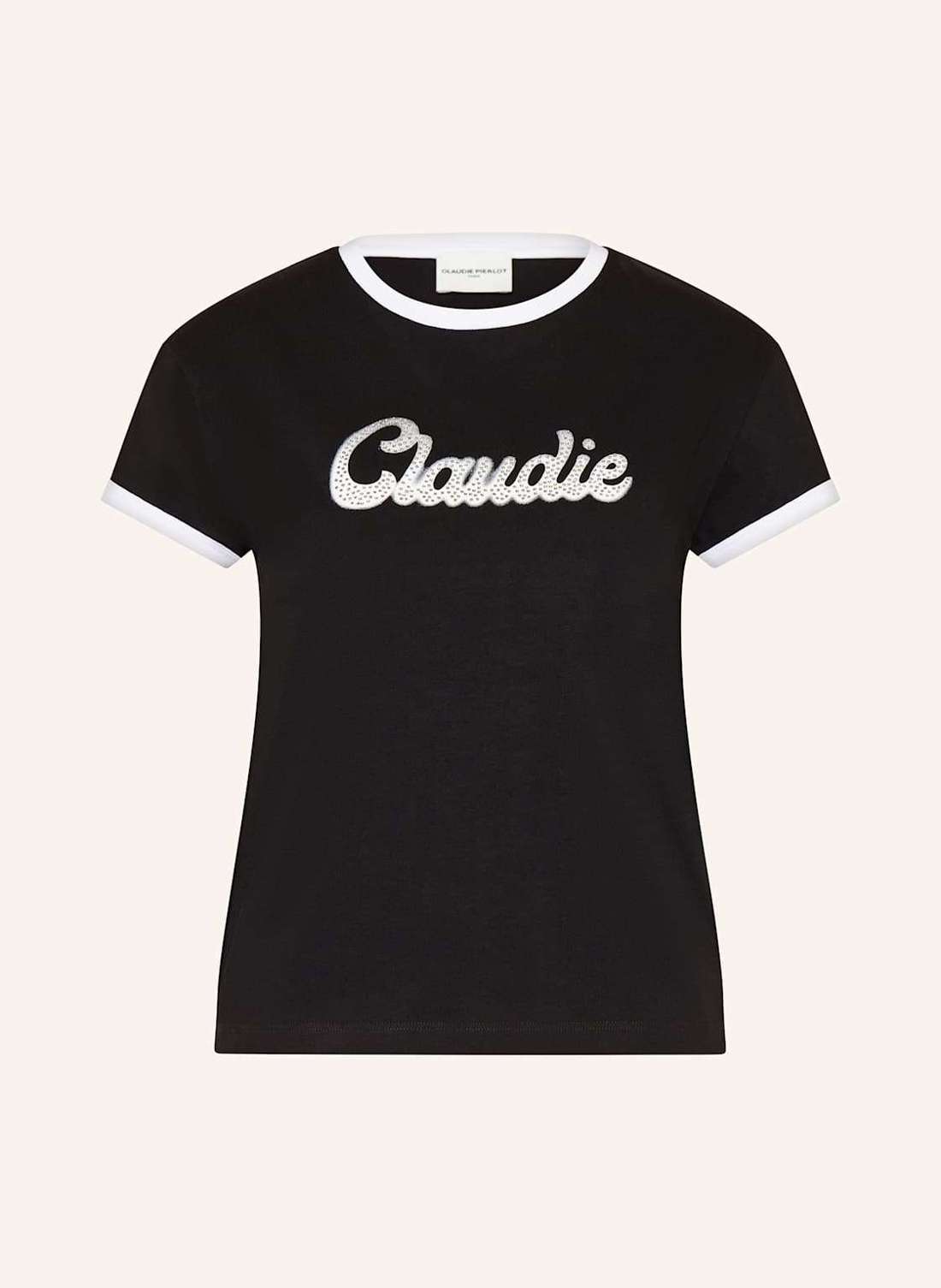 Футболка с драгоценными камнями