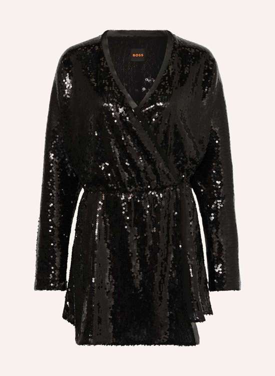 Платье с запахом и пайетками DALLETS