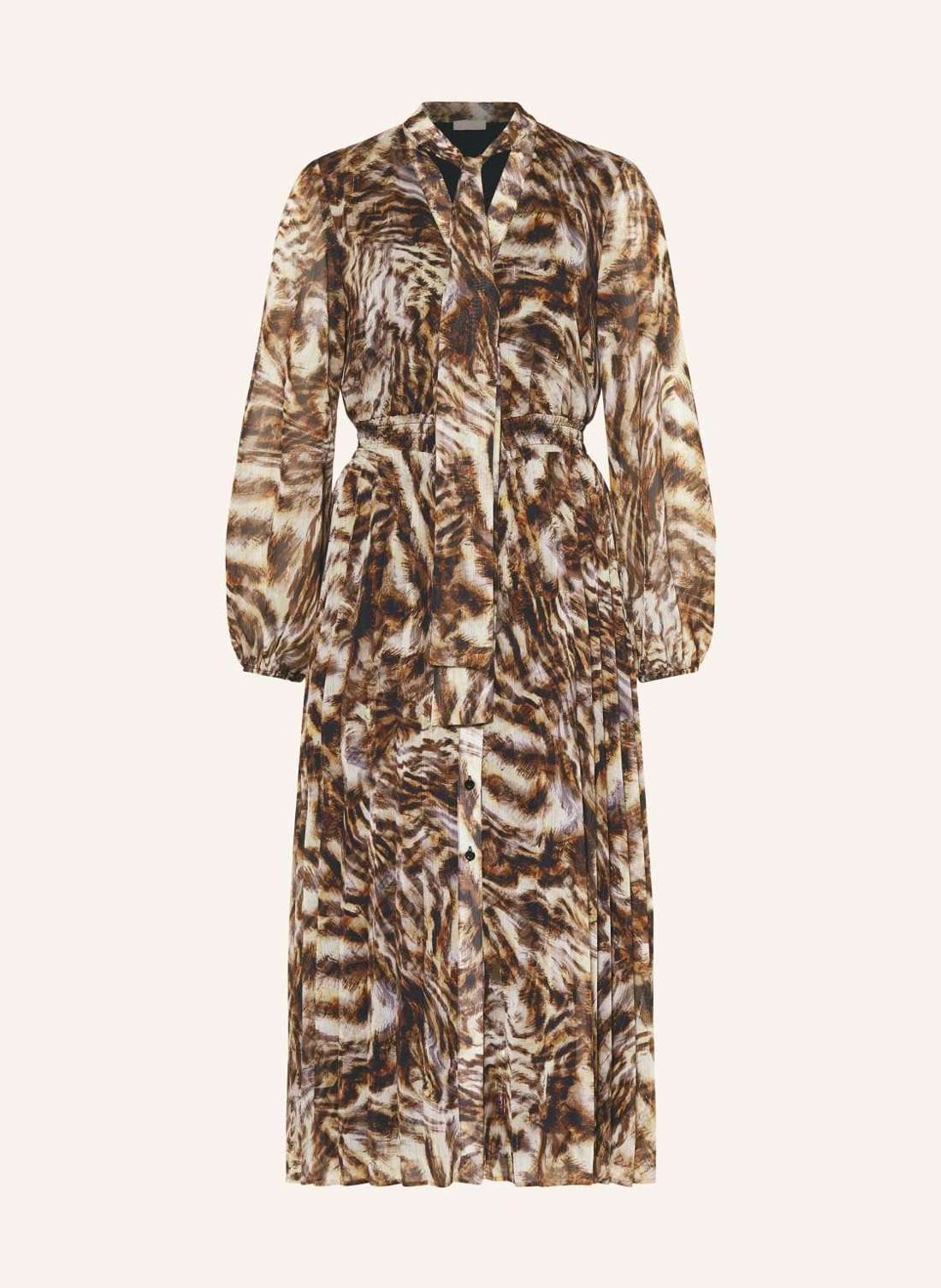 Платье-бантик из блестящей пряжи