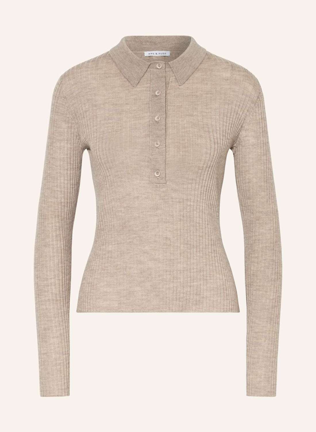 Вязаная рубашка-поло