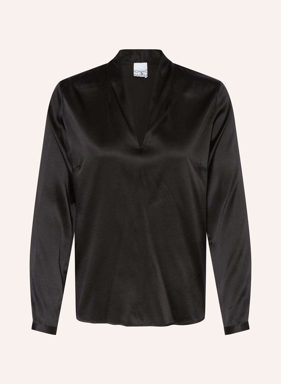 Шелковая блузка-рубашка