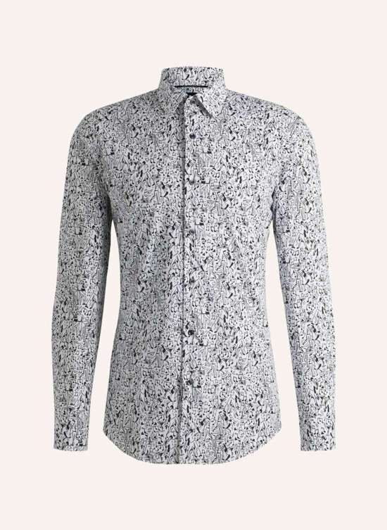 Деловая рубашка приталенного кроя H-HANK-S-KENT-C1-232