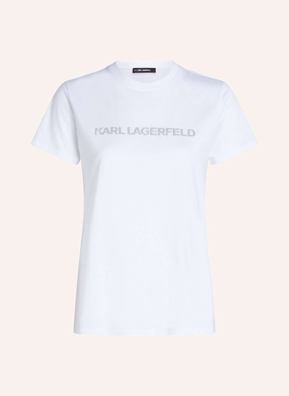 Футболка с сияющим логотипом karl T-SHIRT MIT GLITZERNDEM KARL-LOGO