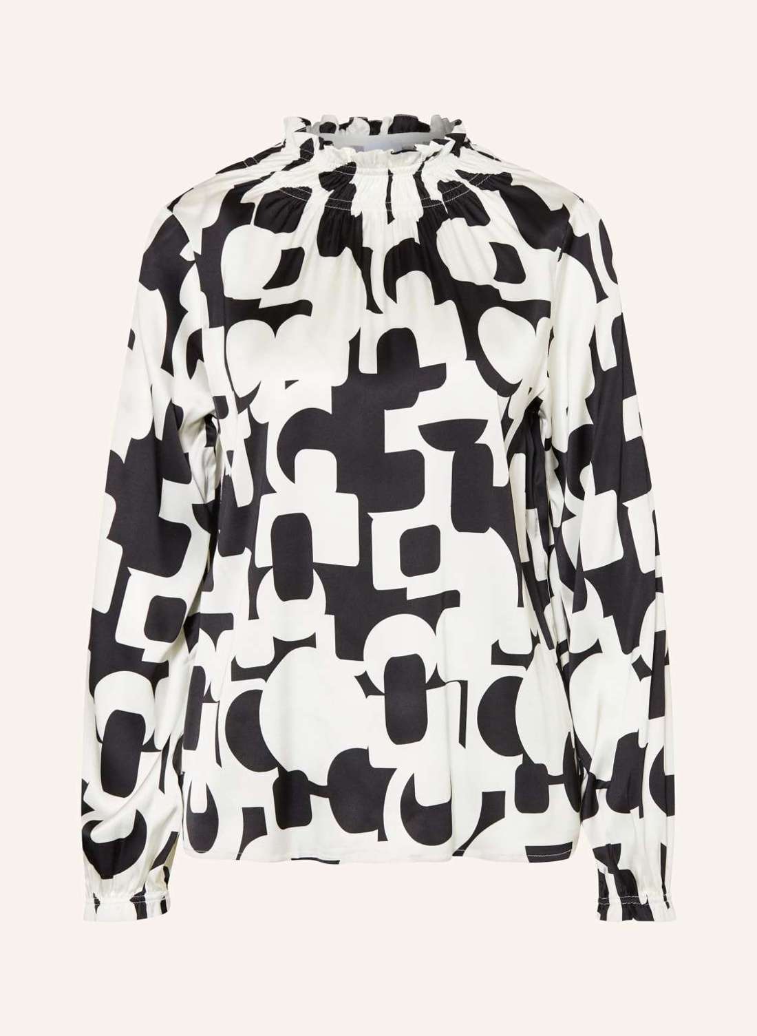 Атласная блузка-рубашка