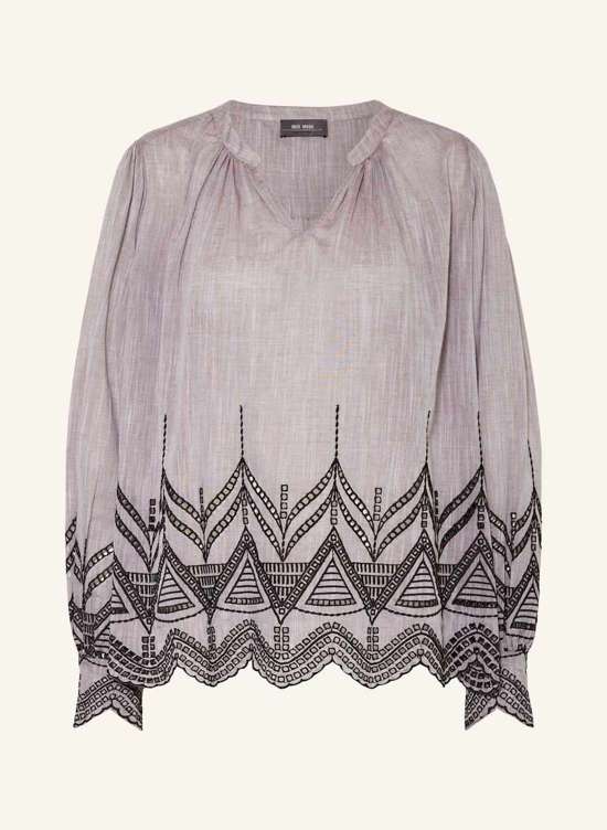 Блузка-рубашка с дырочным кружевом MMGILL