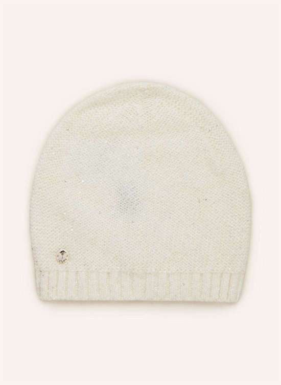 Шапка из альпаки и пайетками