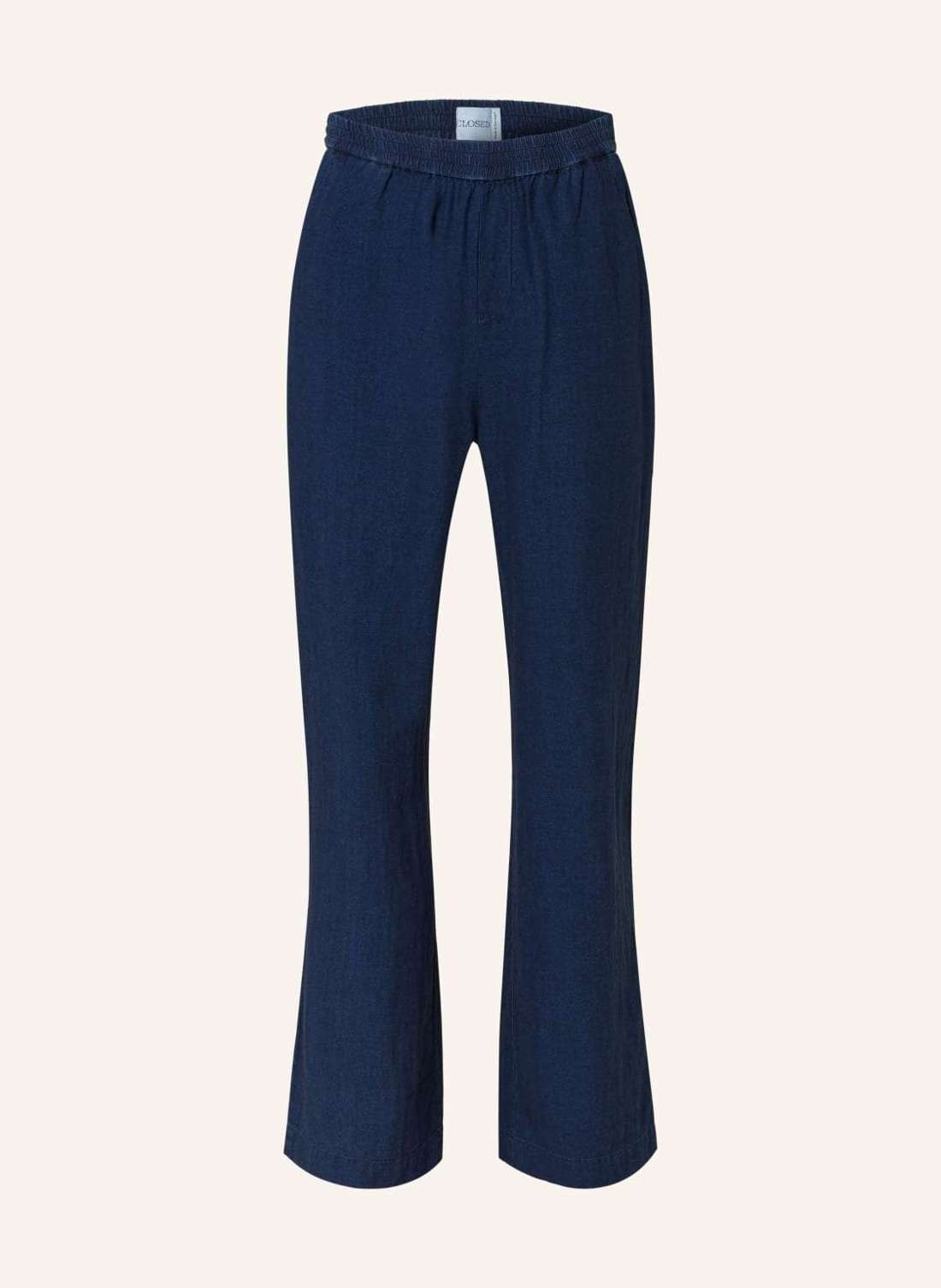 Брюки марлен в джинсовом стиле с льном WINONA