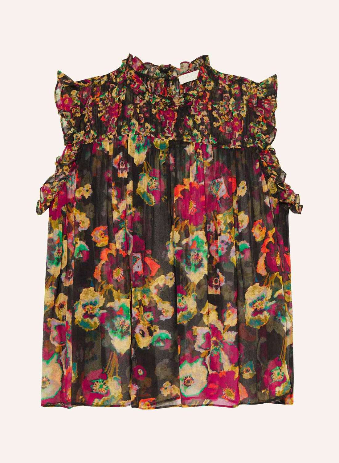 Шелковая блузка-топ GEORGINA