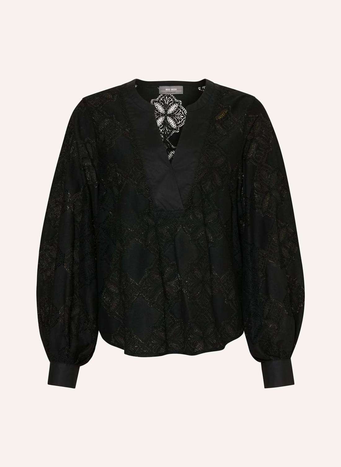 Блузка-рубашка из перфорированного кружева MMYEN
