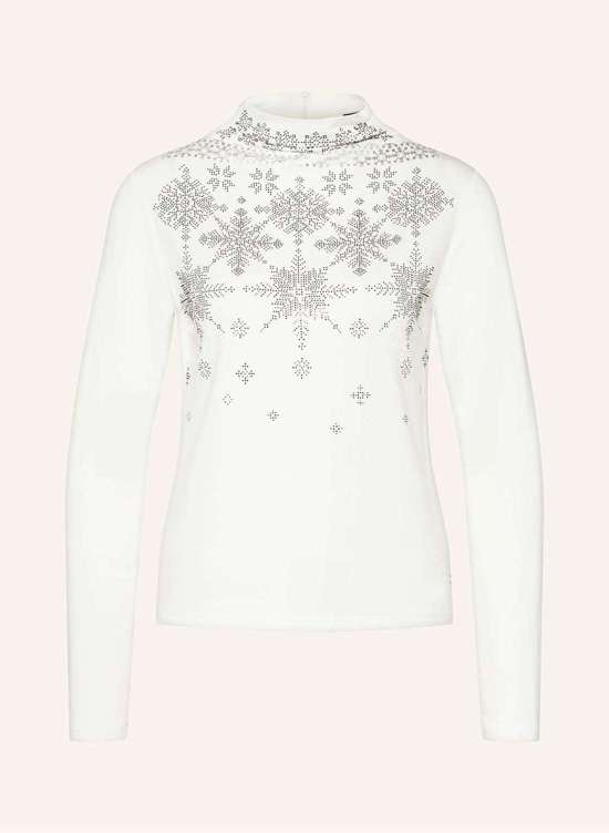 Лонгслив с драгоценными камнями